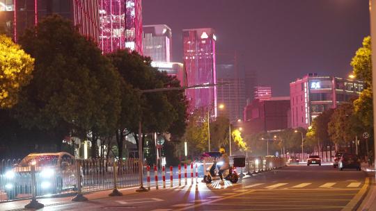 长沙马路夜景