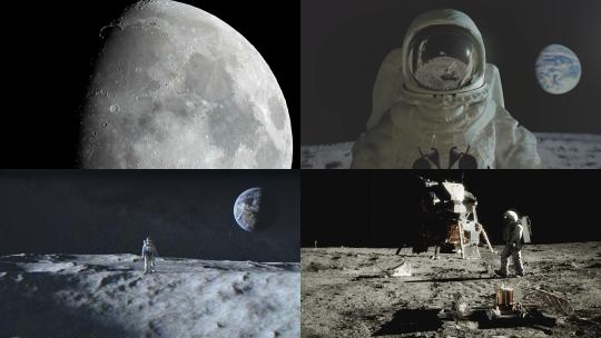 【合集】实拍月球表面登月视频素材模板下载