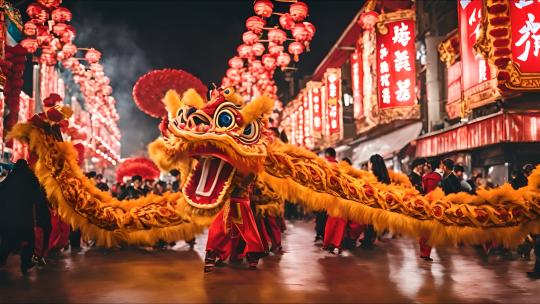春节过年氛围龙年新年