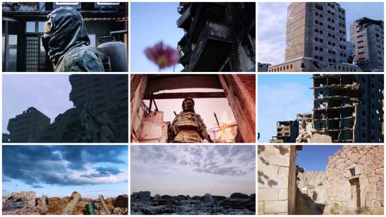 灾后战争城市废墟视频高清在线视频素材下载