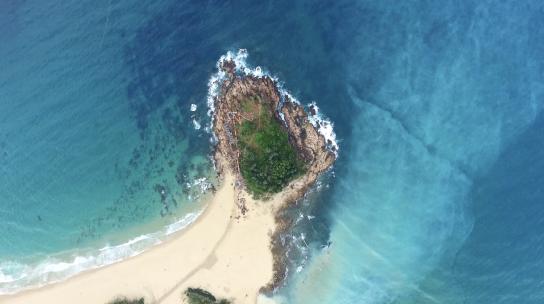 海滩 海岸 沙滩 海浪 海岛航拍