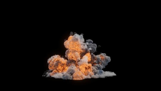 4k巨大的大型爆炸烟尘火光光效-alpha (6)
