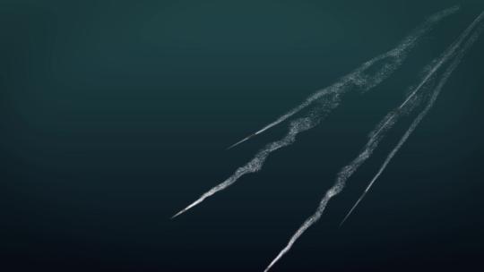 子弹射击水下拖尾粒子特效4KAE工程