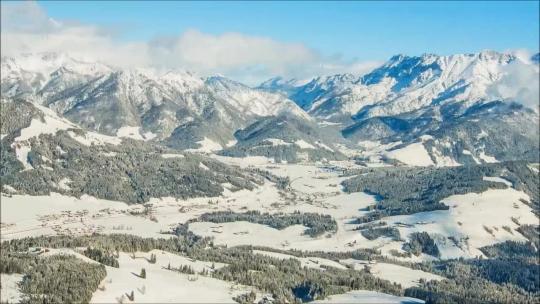 自然世界雪景视频素材