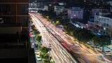 城市夜景交通道路车流车轨延时高清在线视频素材下载