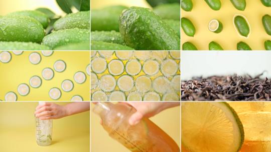 暴打柠檬茶香水柠檬水果奶茶广告实拍高清在线视频素材下载