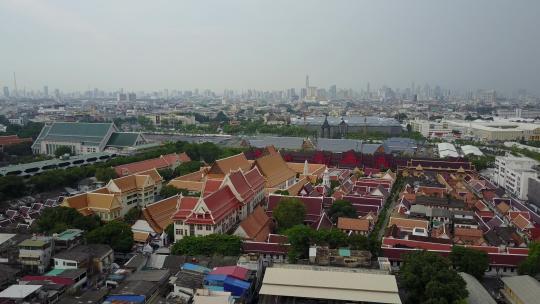 泰国城市建筑古迹航拍709