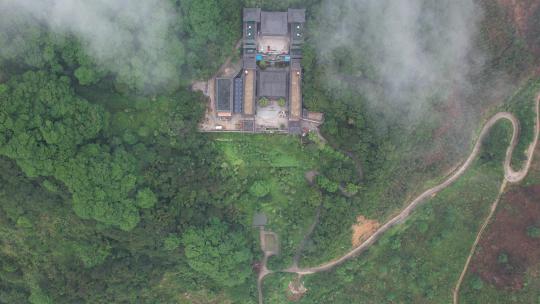 航拍惠州罗浮山延庆寺