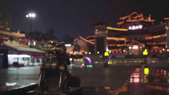 合集_西安大唐西市夜景视频素材模板下载