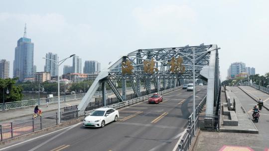 广州海珠桥珠江航拍