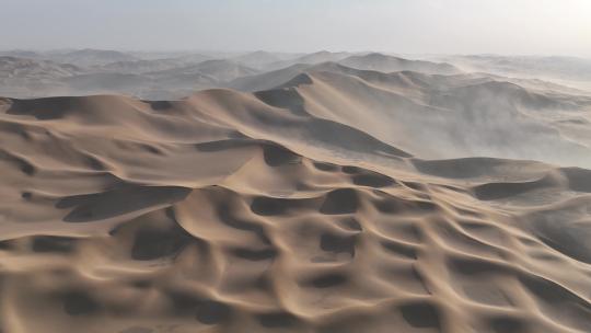 4k航拍塔克拉玛干沙漠风沙流动视频素材模板下载