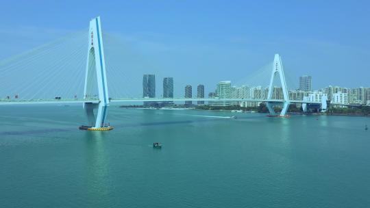 海南省海口市世纪大桥视频素材模板下载