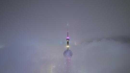上海陆家嘴东方明珠城市风光