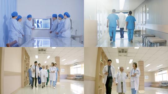 【合集】医生护士探讨医学手术方案视频素材模板下载