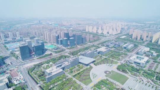 徐州新城区-4k航拍视频素材模板下载