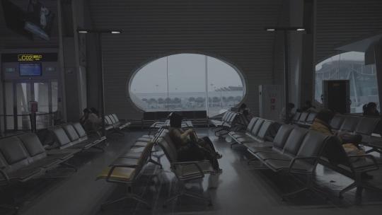 重庆江北国际机场视频素材模板下载