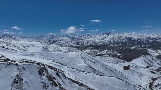 西藏吉隆县雪山群航拍纯净雪山群航拍