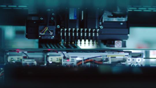 光纤芯片组装自动化设备视频素材模板下载