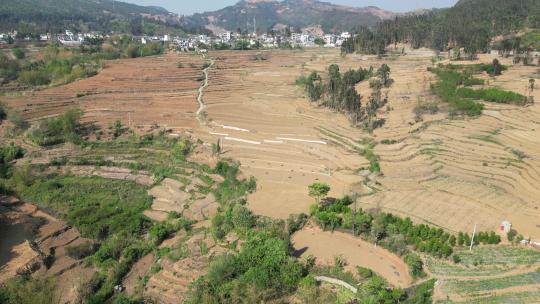 云南山区农业种植耕地航拍