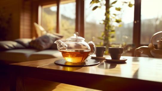 杯子红茶茶壶茶杯茶道茶水热茶泡茶茶叶倒茶高清在线视频素材下载
