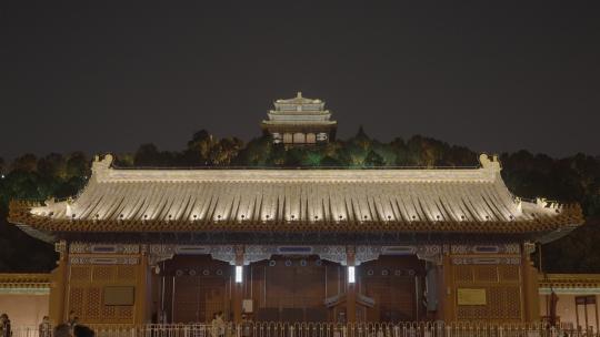 北京夜景 景山夜景