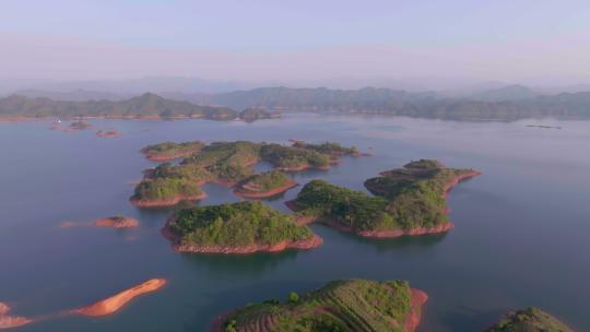 4k航拍浙江杭州千岛湖