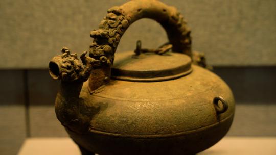 4K荆州博物馆古代文物青铜器视频素材模板下载