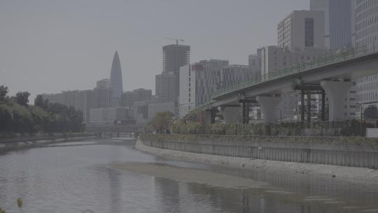 A7S3 SLOG3 实拍 日景 深圳沙河绿道大远景视频素材模板下载