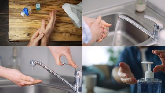 【合集】正在洗手的人 干净 清洁视频素材模板下载