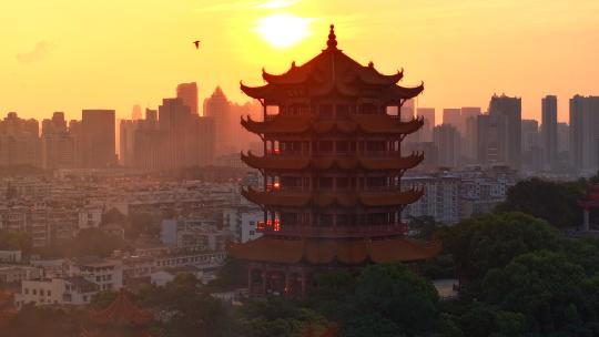 【合集】武汉黄鹤楼航拍