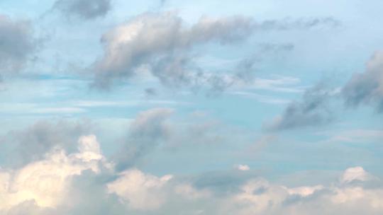 干净天空自然风光云朵云层云彩 空镜头