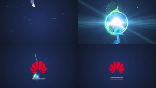 炫酷粒子能量球体logo揭示开场特效高清AE视频素材下载