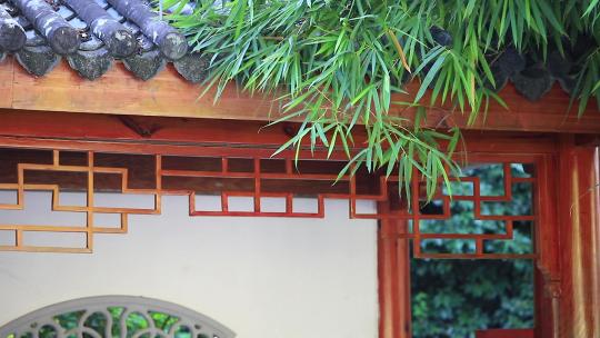 意境竹林竹影，中式古典园林