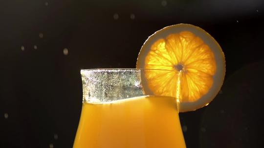 果汁柠檬汁橙子汁特写合集