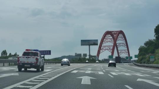 高速公路行车视觉拍摄视频素材模板下载