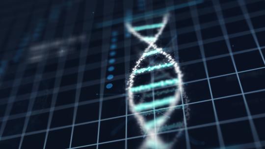 医疗技术螺旋 DNA 染色体背景视频4K