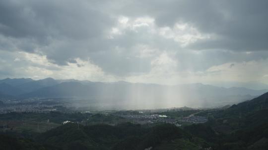 延时摄影夏天暴风雨自然天气气象