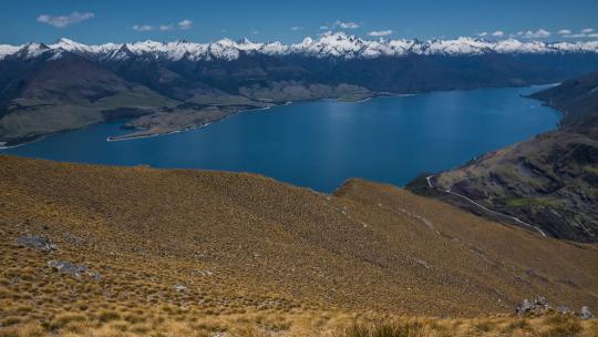 新西兰阿尔卑斯山景观延时拍摄