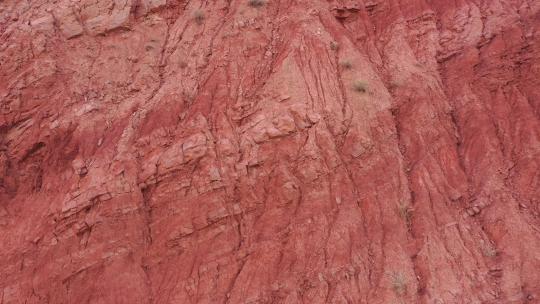 红色沉积岩阴面视频素材模板下载