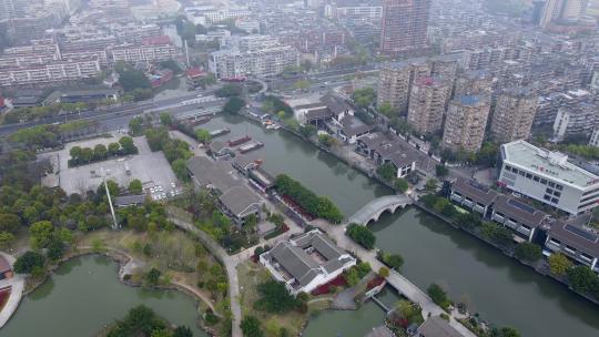 4k 航拍温州城市景观全景