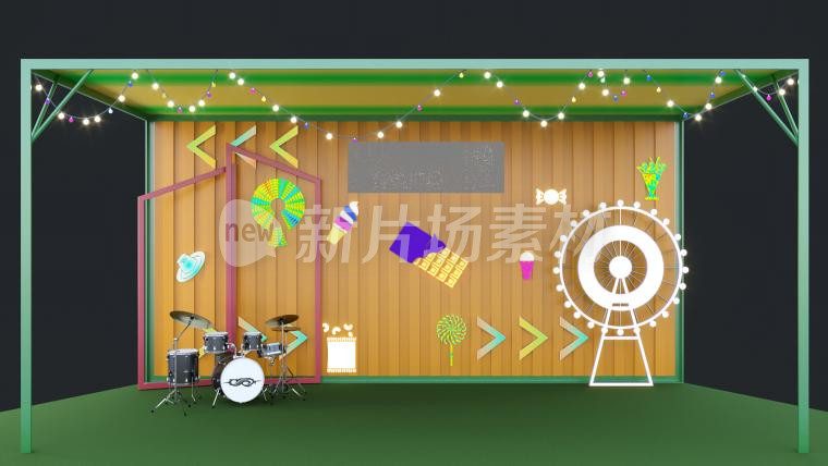 工业风集装箱舞台