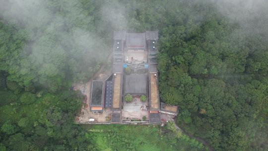 航拍惠州罗浮山延庆寺