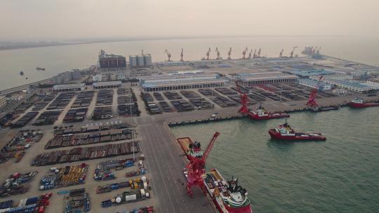 海南澄迈县马村中海石油码头视频素材模板下载