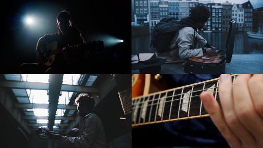 【合集】吉他艺术演奏视频素材模板下载