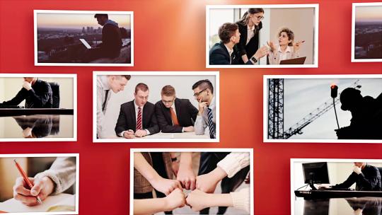 红色党政党建多图文照片展示