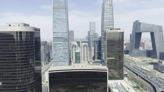 北京国贸cbd城市景观视频素材模板下载
