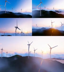 风力发电 碳中和 双碳 绿色能源发展高清在线视频素材下载