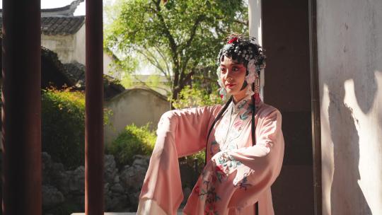 苏州中国传统文化昆曲牡丹亭升格慢镜头