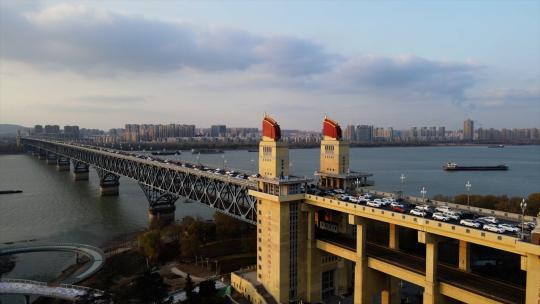 南京长江大桥4K航拍