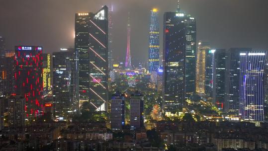 【合集】广州天河商务区夜景 广州天河区